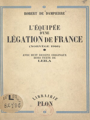 cover image of L'équipée d'une légation de France (Norvège 1940)